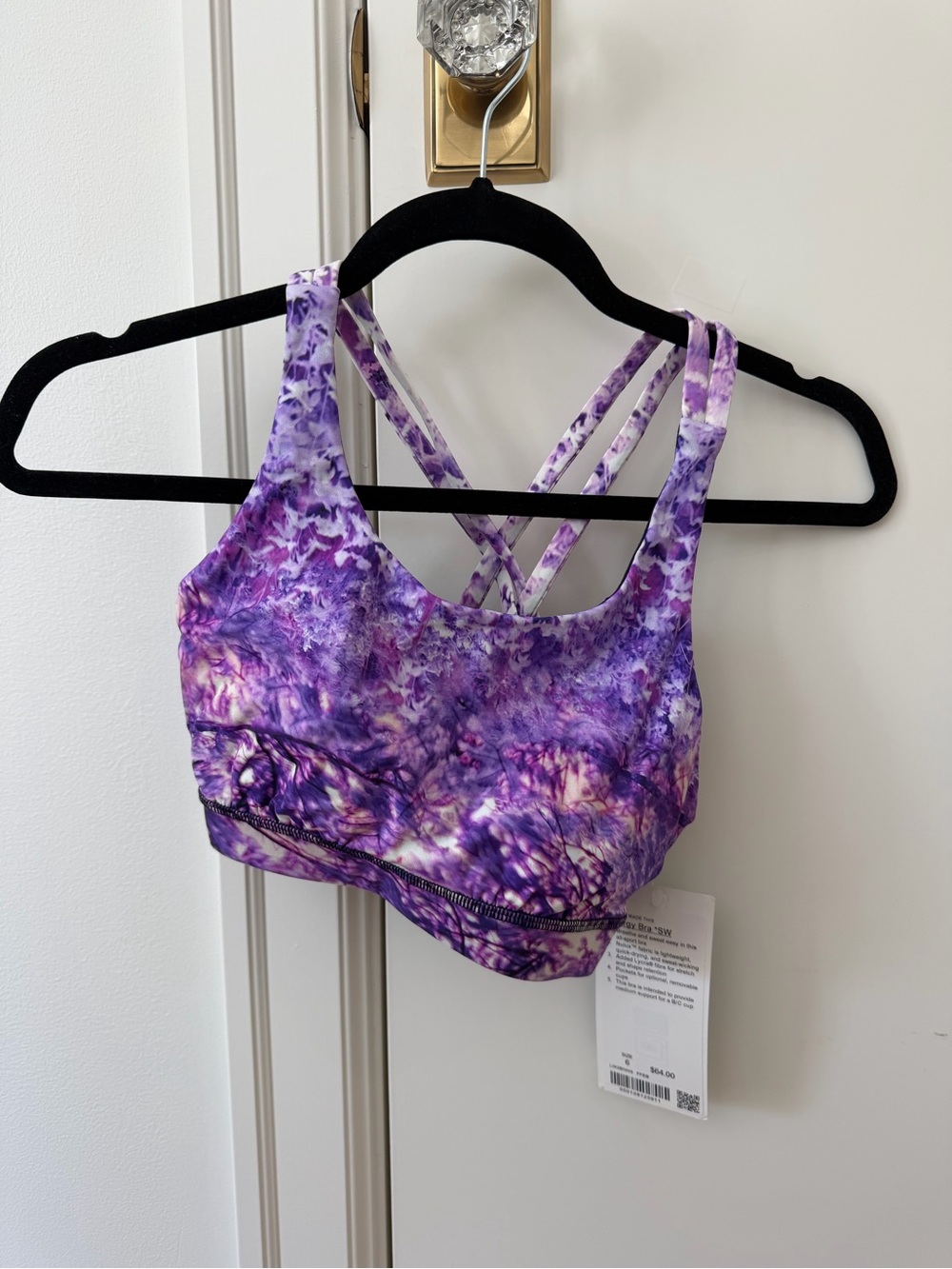 Lululemon seawheeze 2019 energy bra sz 6